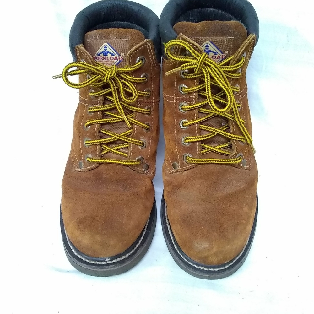 Workload BOOTS Steel Toe SUEDE Ankle Size 7.5